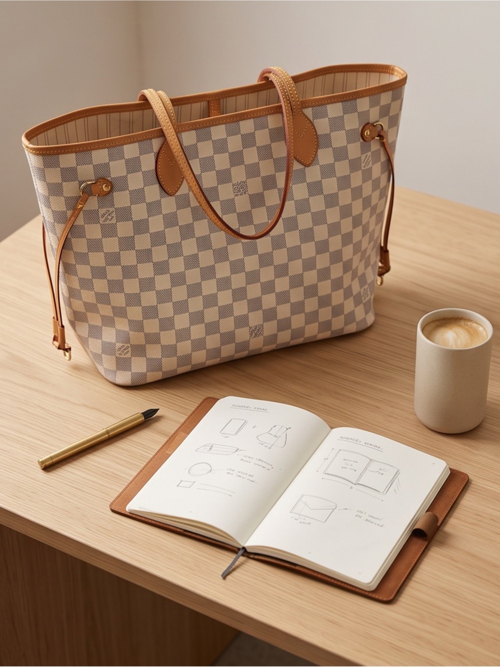 Neverfull Azur MM size
